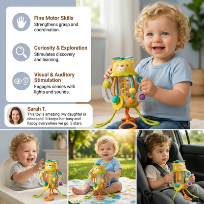 Pull-Along Baby Rattle – Cute Educational Toy for Early Development