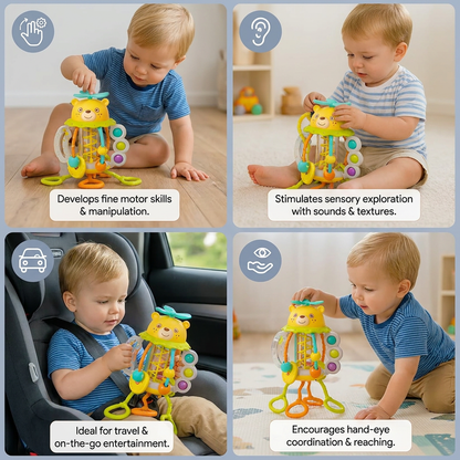 Pull-Along Baby Rattle – Cute Educational Toy for Early Development