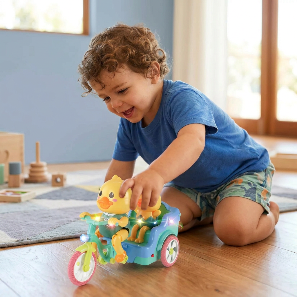 Electric Animal Tricycle – Interactive Ride-On Toy with Music & Light for Kids