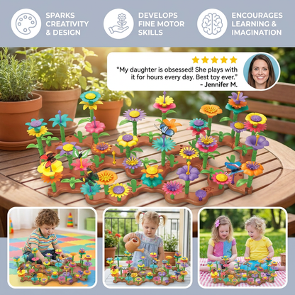 Flower Garden Building Toy for Kids – Creative Planting & Learning Playset for Little Gardeners