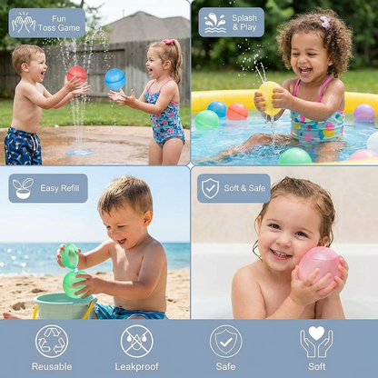 Reusable Water Balloons – Self-Sealing & Silicone