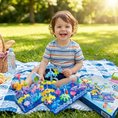Kids Build-A-Garden Flower Toy Set – Creative Building Playset