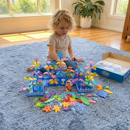 Kids Build-A-Garden Flower Toy Set – Creative Building Playset