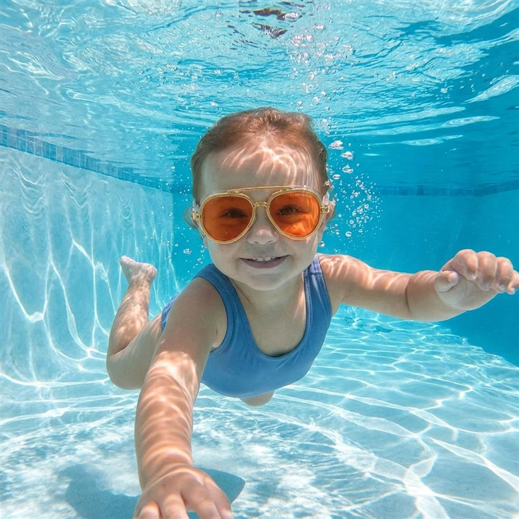 Pro Aviator Swim Goggles – UV400 Protection, Anti-Fog & Full Coverage Fit