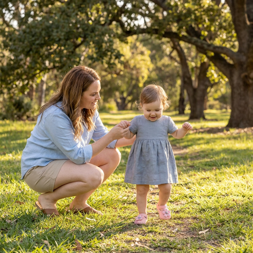 Summer baby shoes with soft soles in a floral design