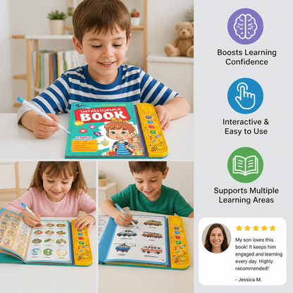 Interactive English Talking Learning Intelligence Book with Touch Pen for Kids