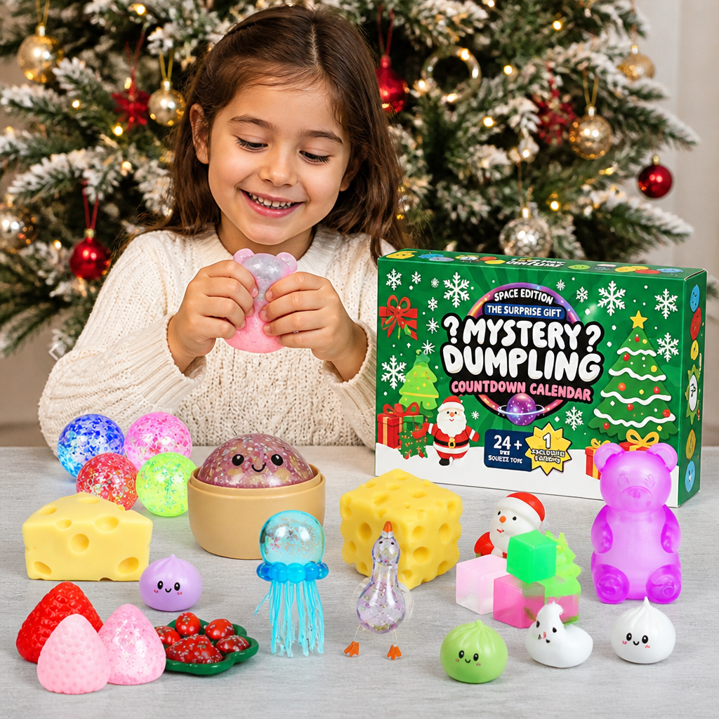 Christmas Squishy Advent Calendar for Kids