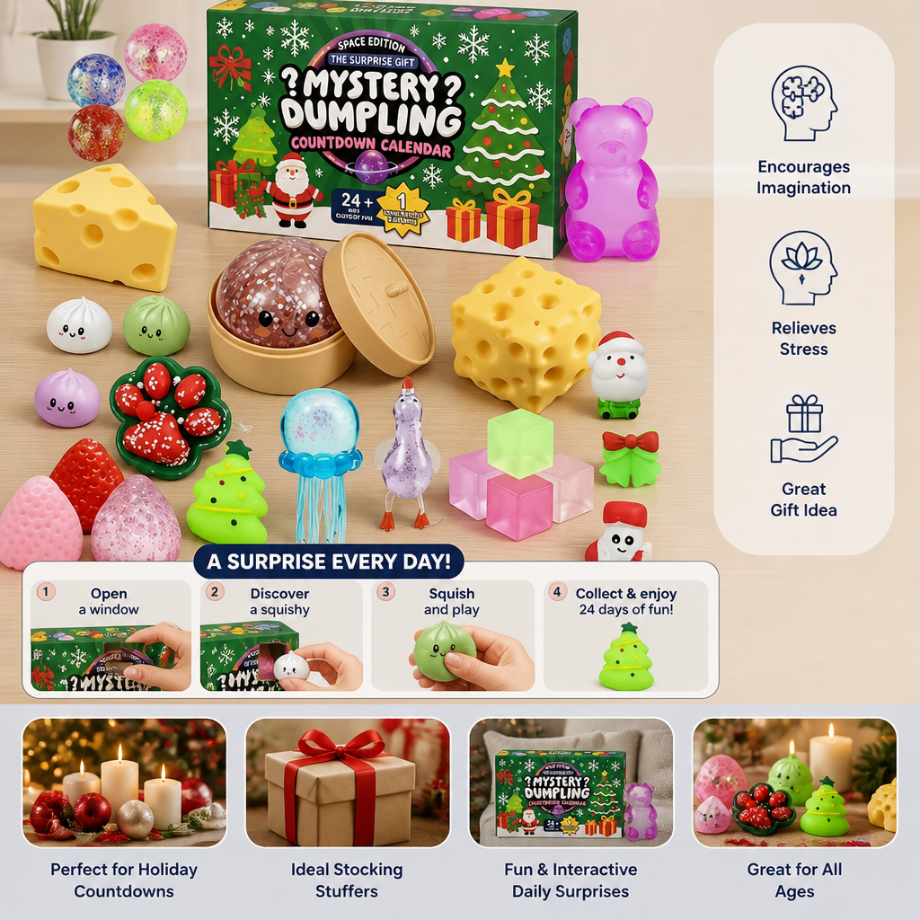 Christmas Squishy Advent Calendar for Kids