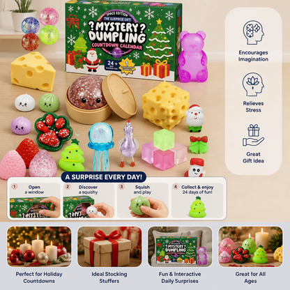 Christmas Squishy Advent Calendar for Kids