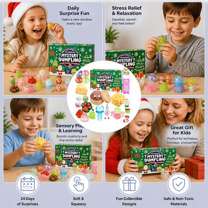 Christmas Squishy Advent Calendar for Kids