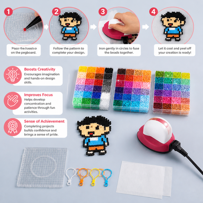 Premium Fuse Beads Set with Crafting Tools – DIY Arts & Crafts Kit