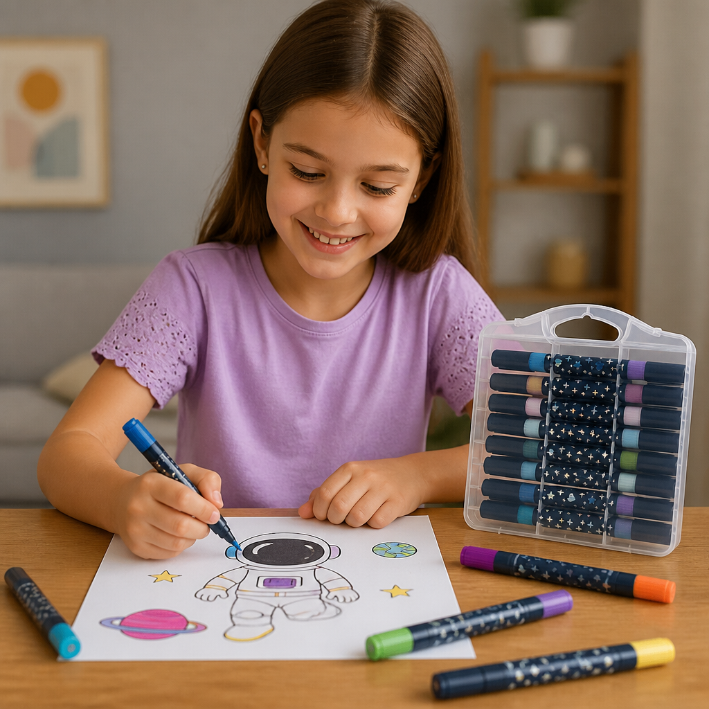Glitter Dual-Tip Acrylic Paint Marker Set