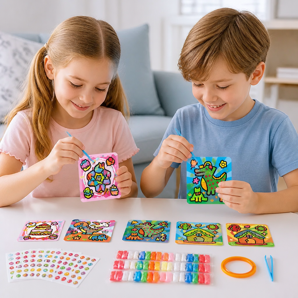 DIY Clay Sticker Art & Craft Kit for Kids