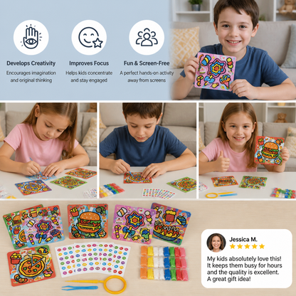 DIY Clay Sticker Art & Craft Kit for Kids