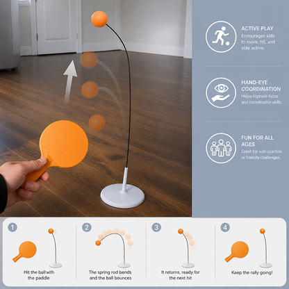 Interactive Light-Up Table Tennis Game for Kids