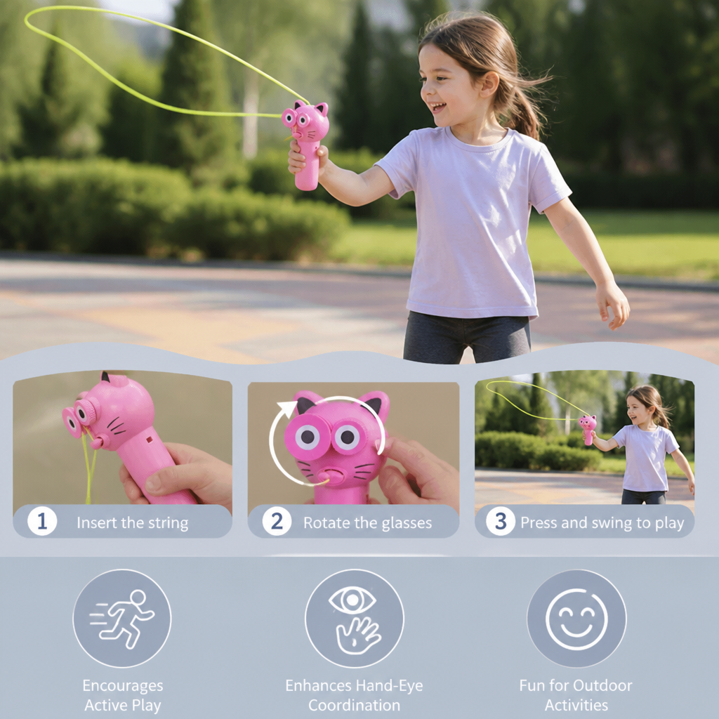 Interactive Flying Rope Toy for Kids