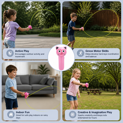 Interactive Flying Rope Toy for Kids