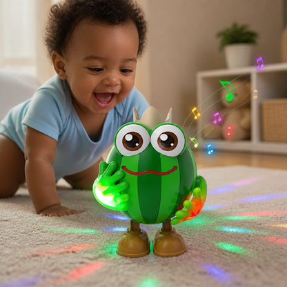 Dancing Watermelon Head-Up Tummy Time Toy with Lights & Music