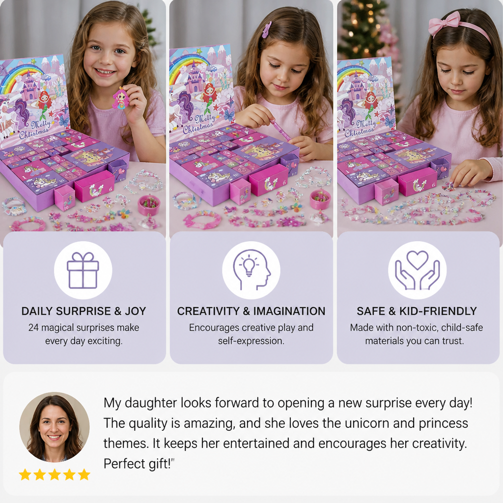 Unicorn & Princess Surprise Advent Calendar for Girls