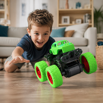 Friction-Powered Monster Truck Stunt Car for Kids