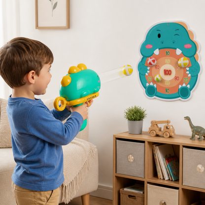 Dinosaur Sticky Ball Shooter – Target Shooting Game for Kids