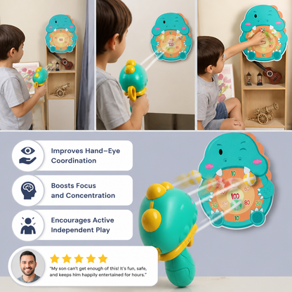 Dinosaur Sticky Ball Shooter – Target Shooting Game for Kids