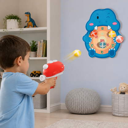 Dinosaur Sticky Ball Shooter – Target Shooting Game for Kids