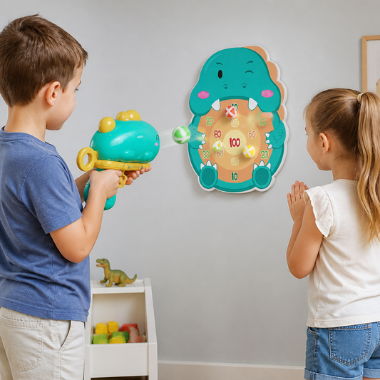 Dinosaur Sticky Ball Shooter – Target Shooting Game for Kids