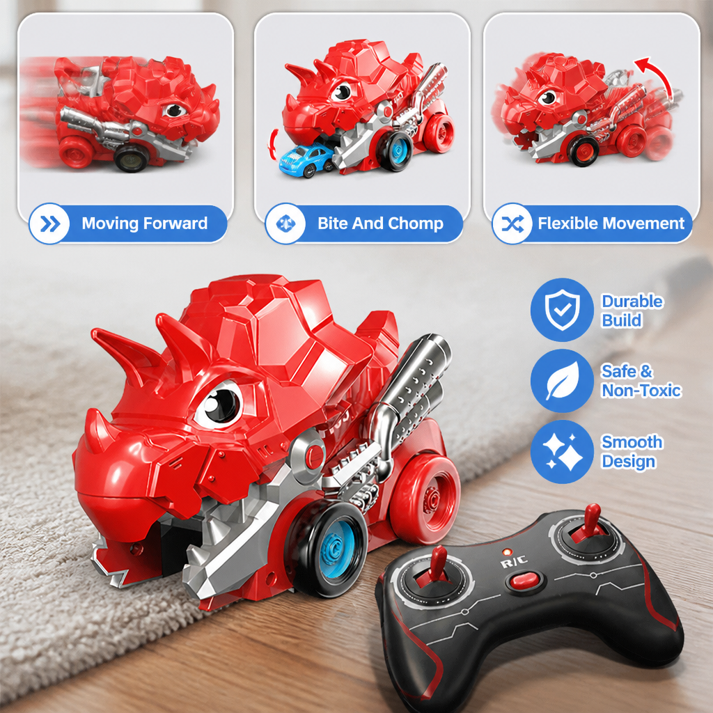 Remote Control Dino Car Chomper Truck