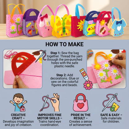 Safe DIY Felt Bag Sewing Set