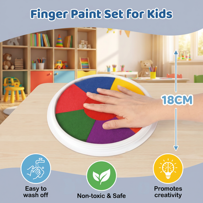 Finger paint drawing set for children