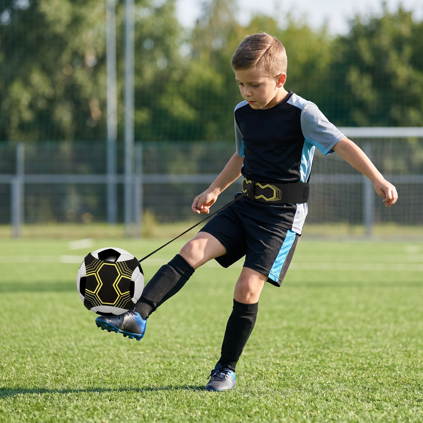Football training belt for better ball control
