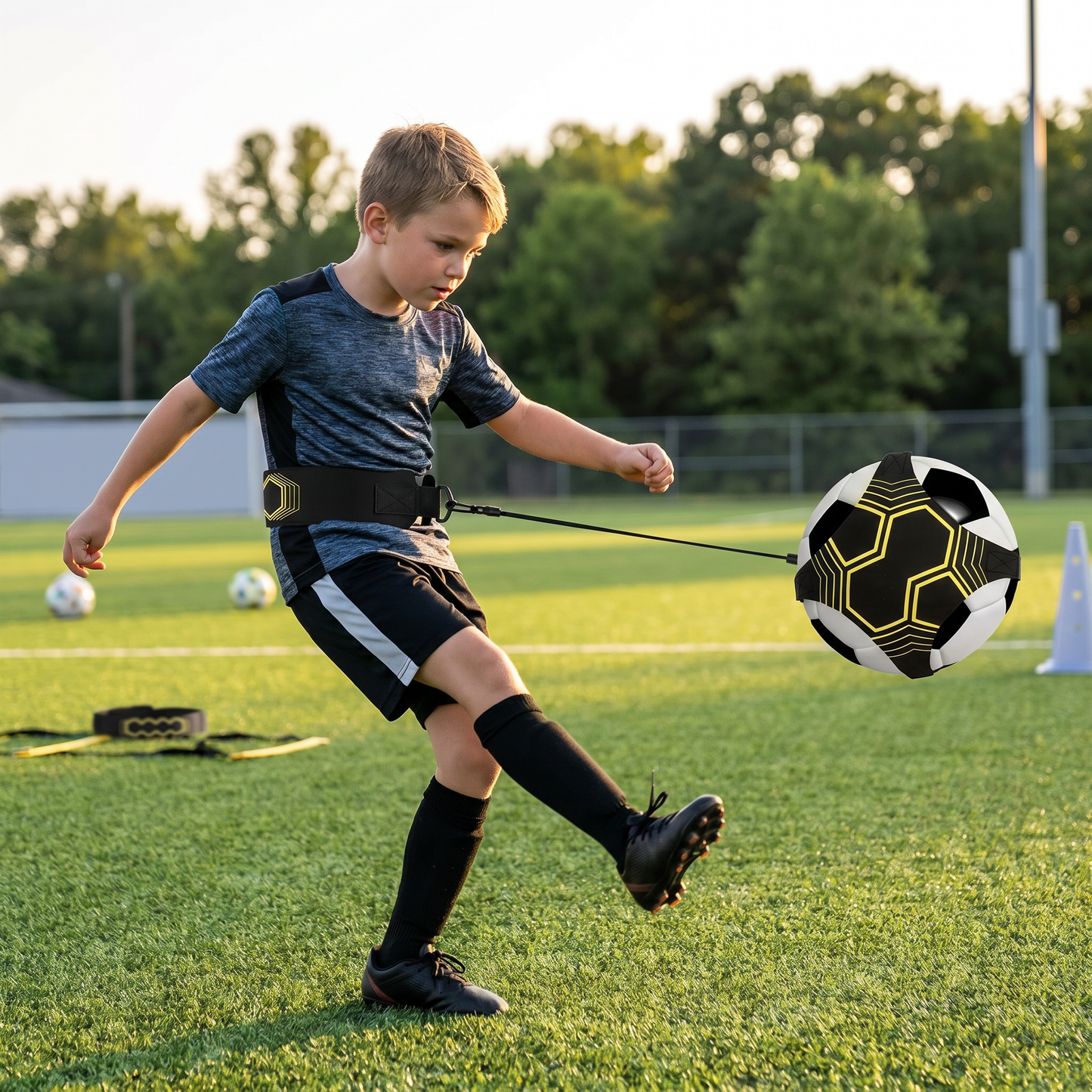 Football training belt for better ball control