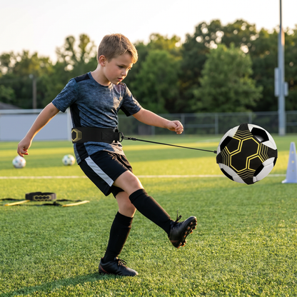 Football training belt for better ball control