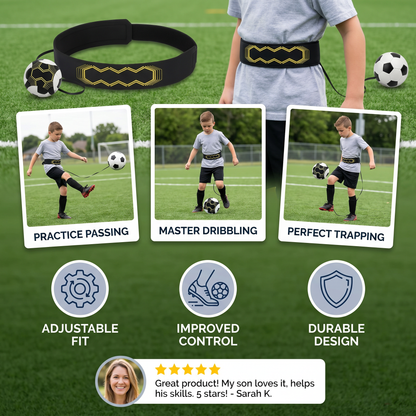 Football training belt for better ball control