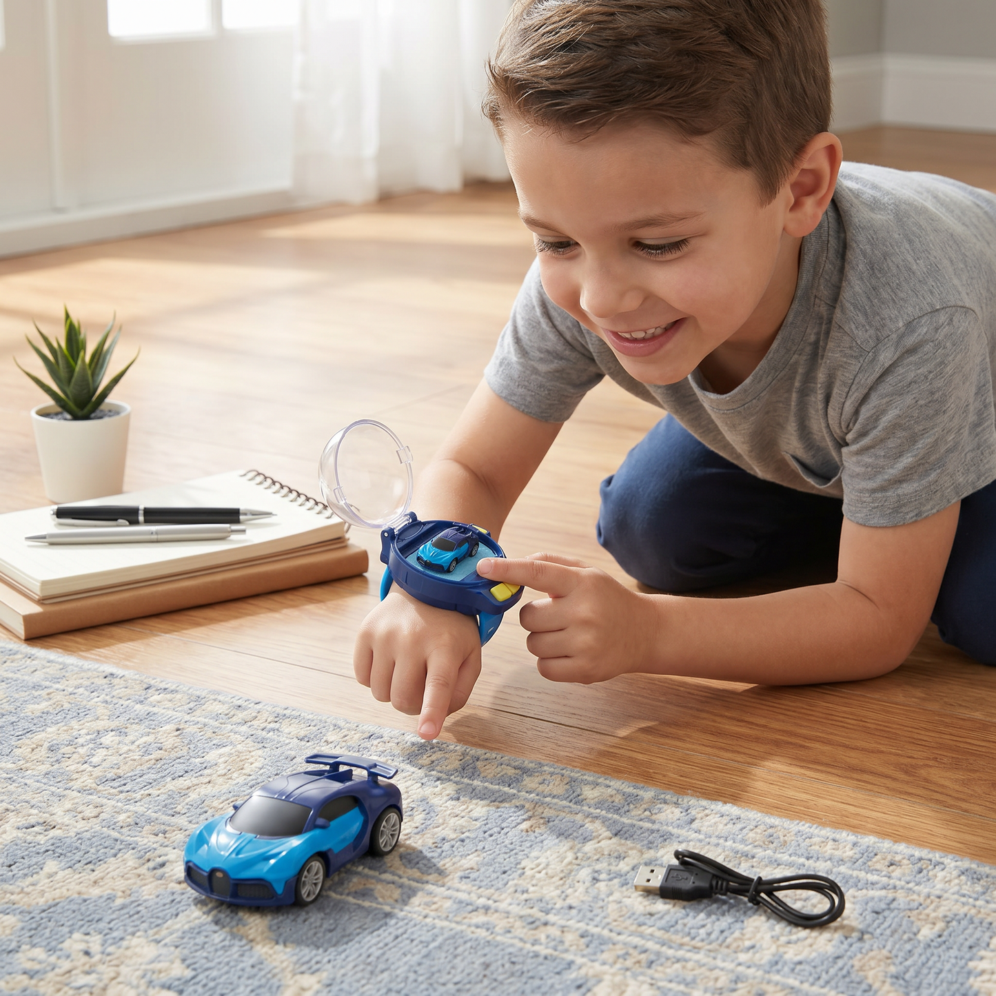 Remote-Controlled Mini Wristband Car