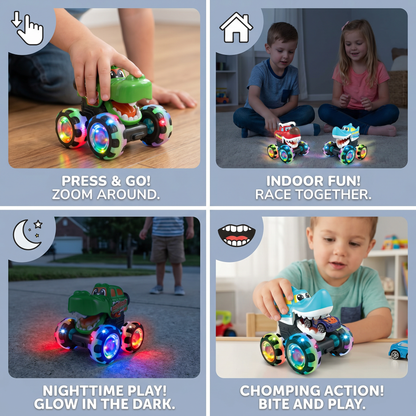 Luminous monster truck toy cars