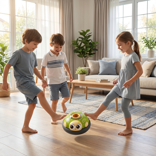 Cute Floating Air Soccer Ball with Soft Foam Bumper