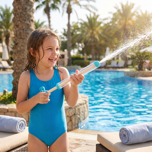 Kids Water Spray Blaster – Handheld Pull Spray Toy for Outdoor Fun