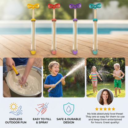 Kids Water Spray Blaster – Handheld Pull Spray Toy for Outdoor Fun