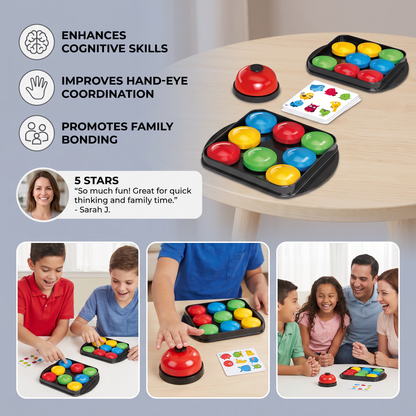Educational Color Pattern Match Family Bell Game
