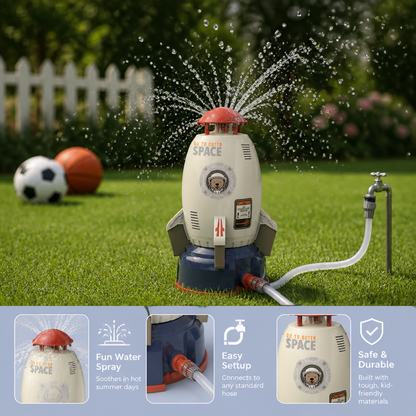 Flying Rocket Water Sprinkler Outdoor Toy for Kids