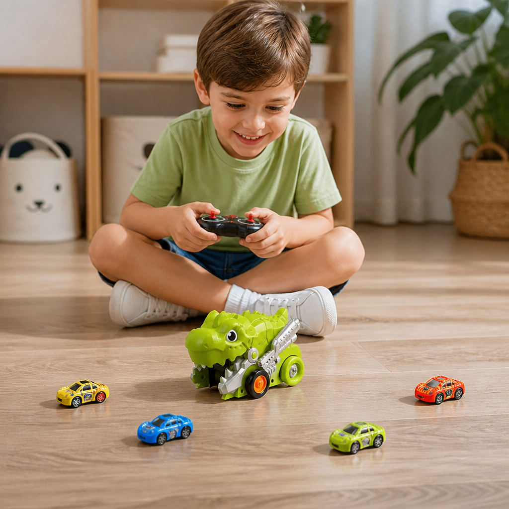 Remote Control Dino Car Chomper Truck