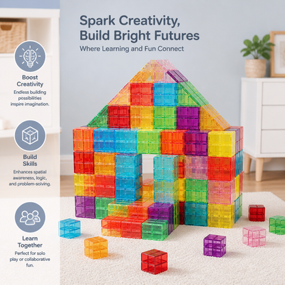 Montessori Cube Building Block Set for Kids