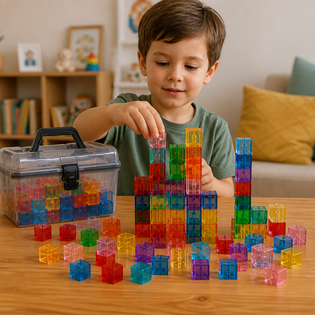 Montessori Cube Building Block Set for Kids