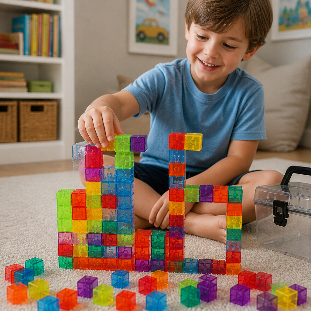 Montessori Cube Building Block Set for Kids