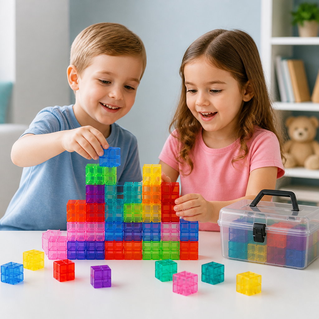 Montessori Cube Building Block Set for Kids