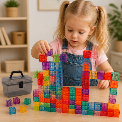 Montessori Cube Building Block Set for Kids
