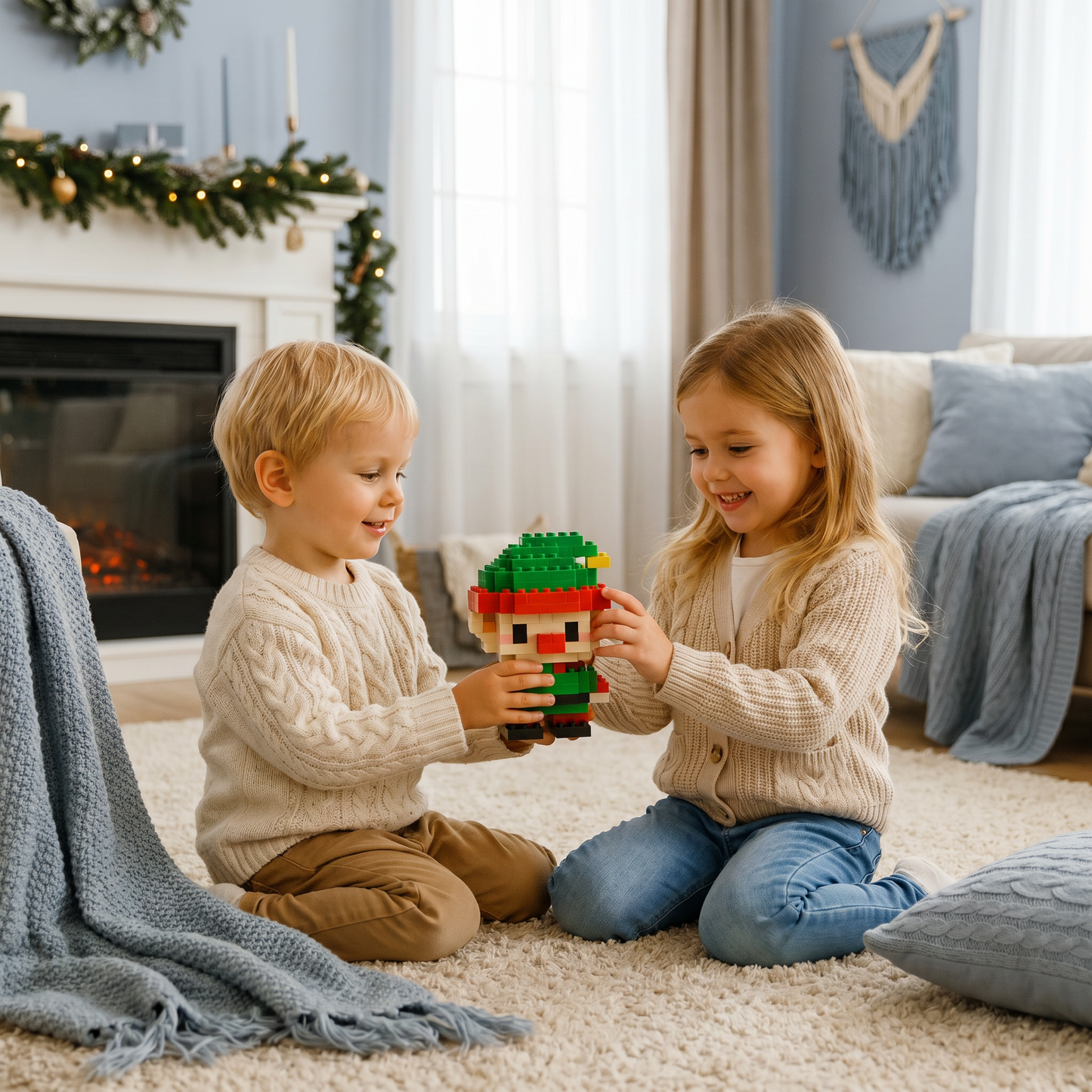 Building block Christmas figures – fun for the whole family