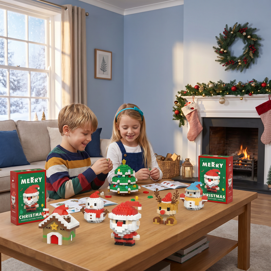 Building block Christmas figures – fun for the whole family